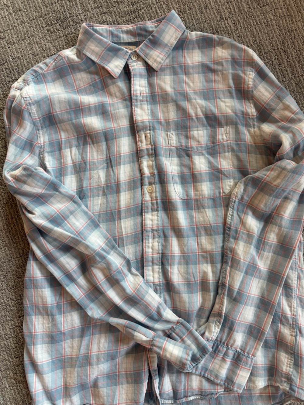 Men’s Large FAHERTY plaid